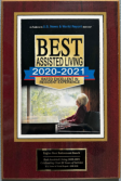 best assisted living award plaque